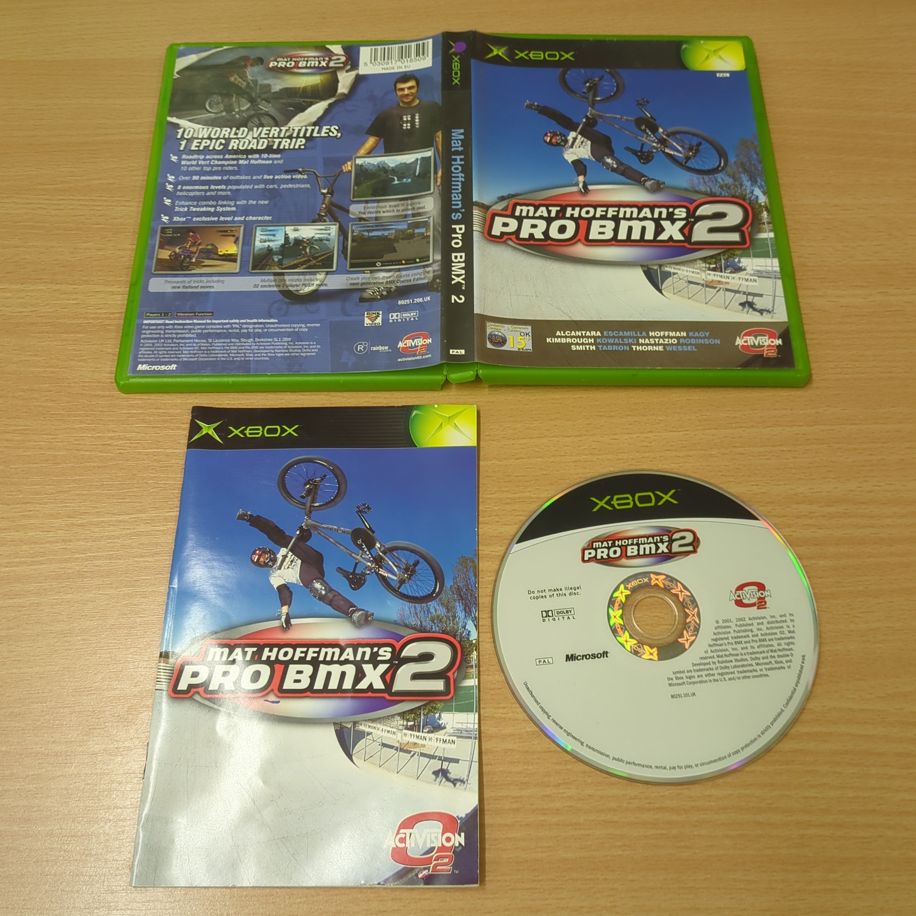 Mat Hoffman's Pro BMX 2 original xbox game Mat Hoffman's Pro BMX 2 original xbox game